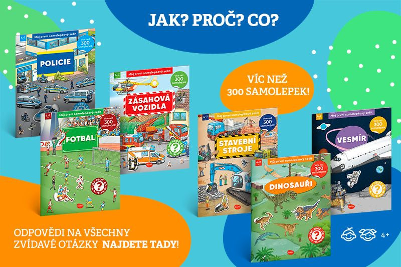 Naučné samolepkové knížky pro zvídavé děti