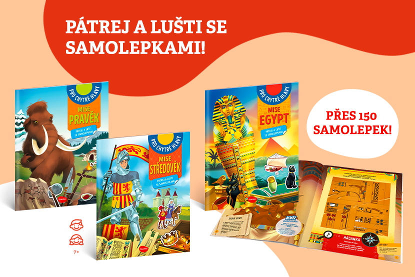 Pátrejte a luštěte se samolepkami