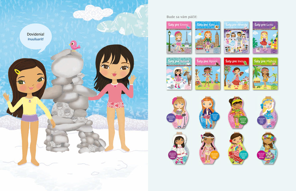 Šaty pre ANOUK – Kniha samolepiek     