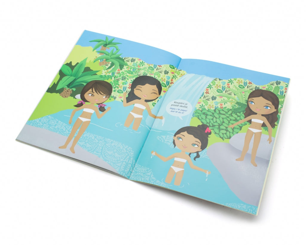 Šaty pro Moheu - kniha samolepek