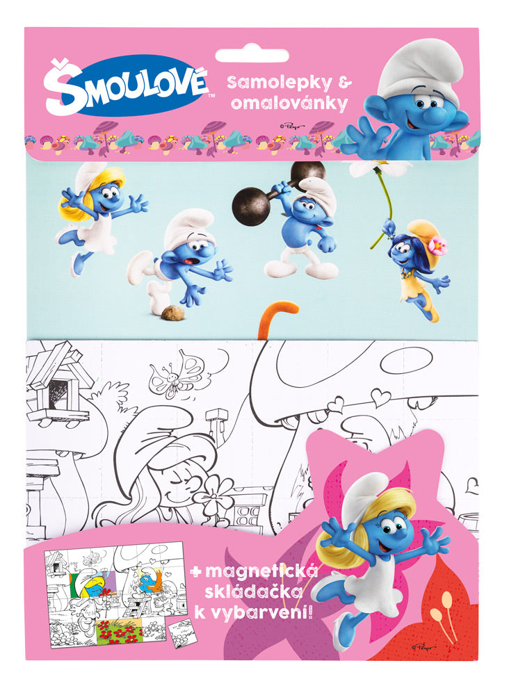 ŠMOULOVÉ – Omalovánky, magnetky, samolepky