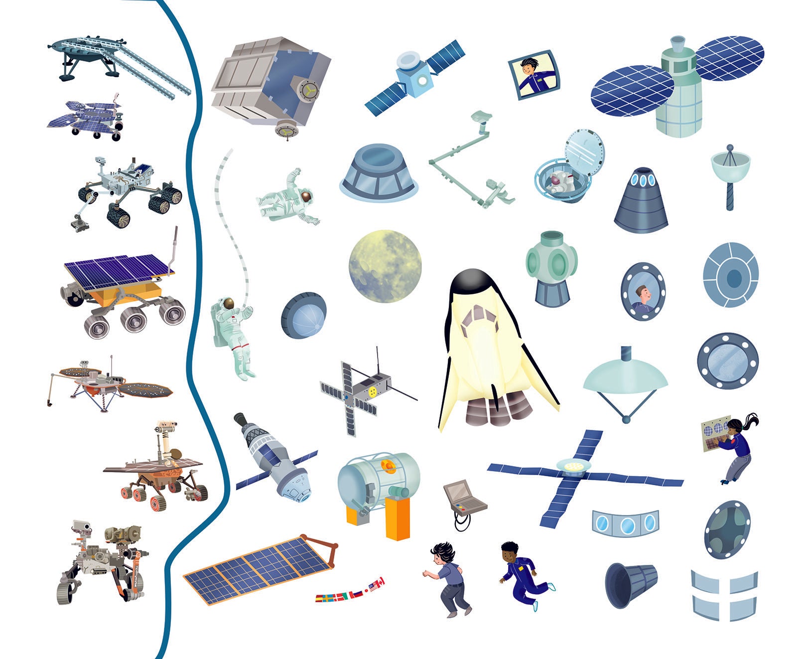 Čítaj a nalepuj – VO VESMÍRE, kniha se samolepkami