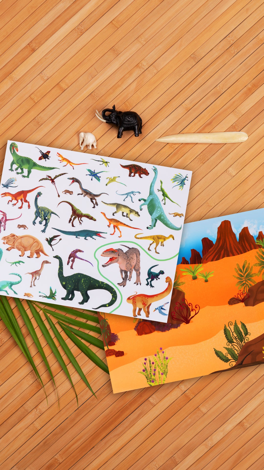 Čítaj a nalepuj – MEDZI DINOSAURAMI, kniha se samolepkami