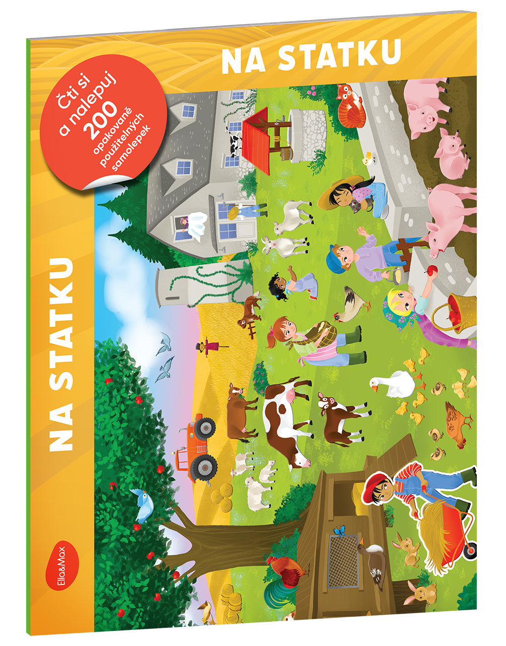 Čti a nalepuj – NA STATKU, kniha se samolepkami