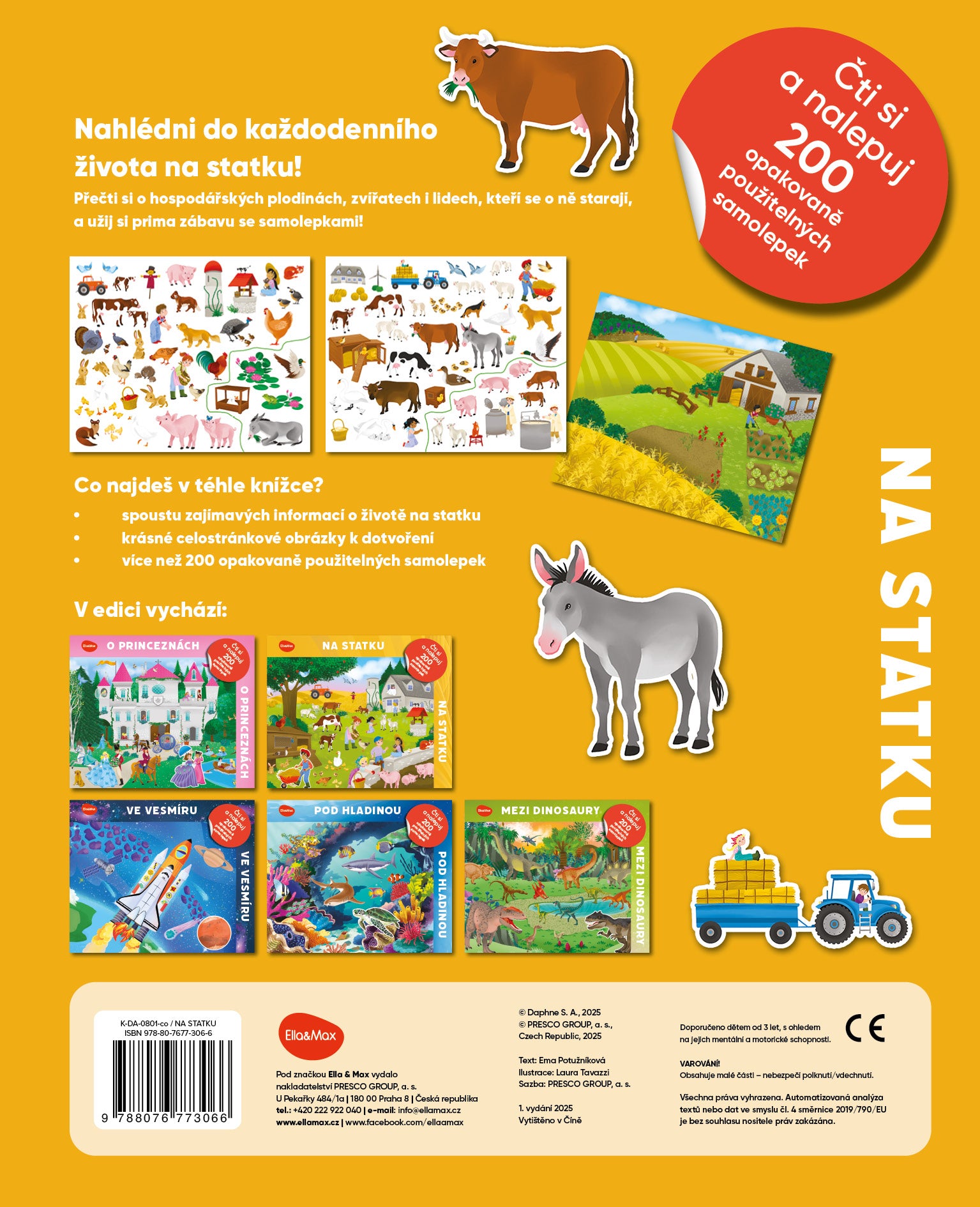Čti a nalepuj – NA STATKU, kniha se samolepkami