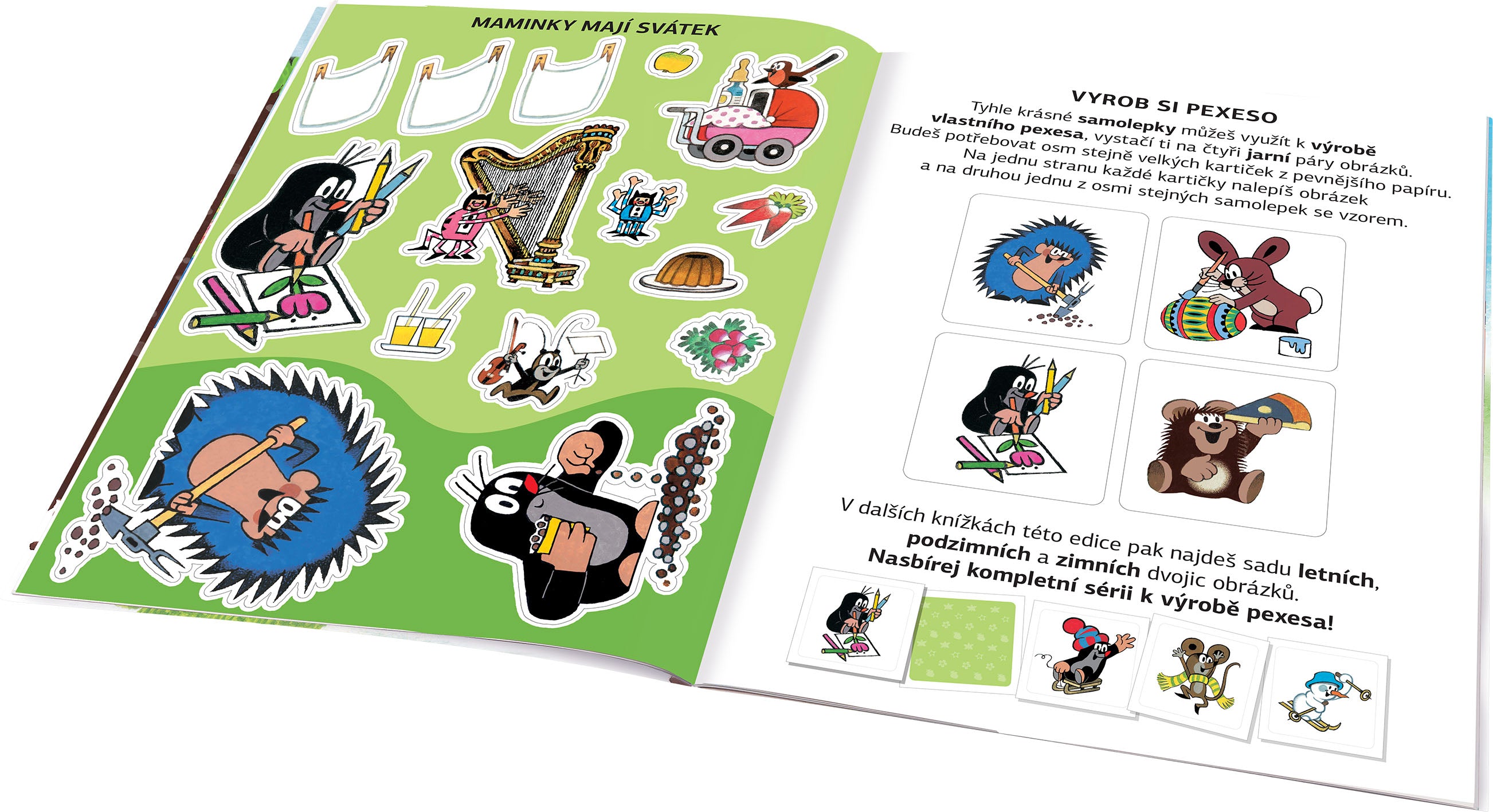 KRTEK a JARO  ─ Kniha samolepek