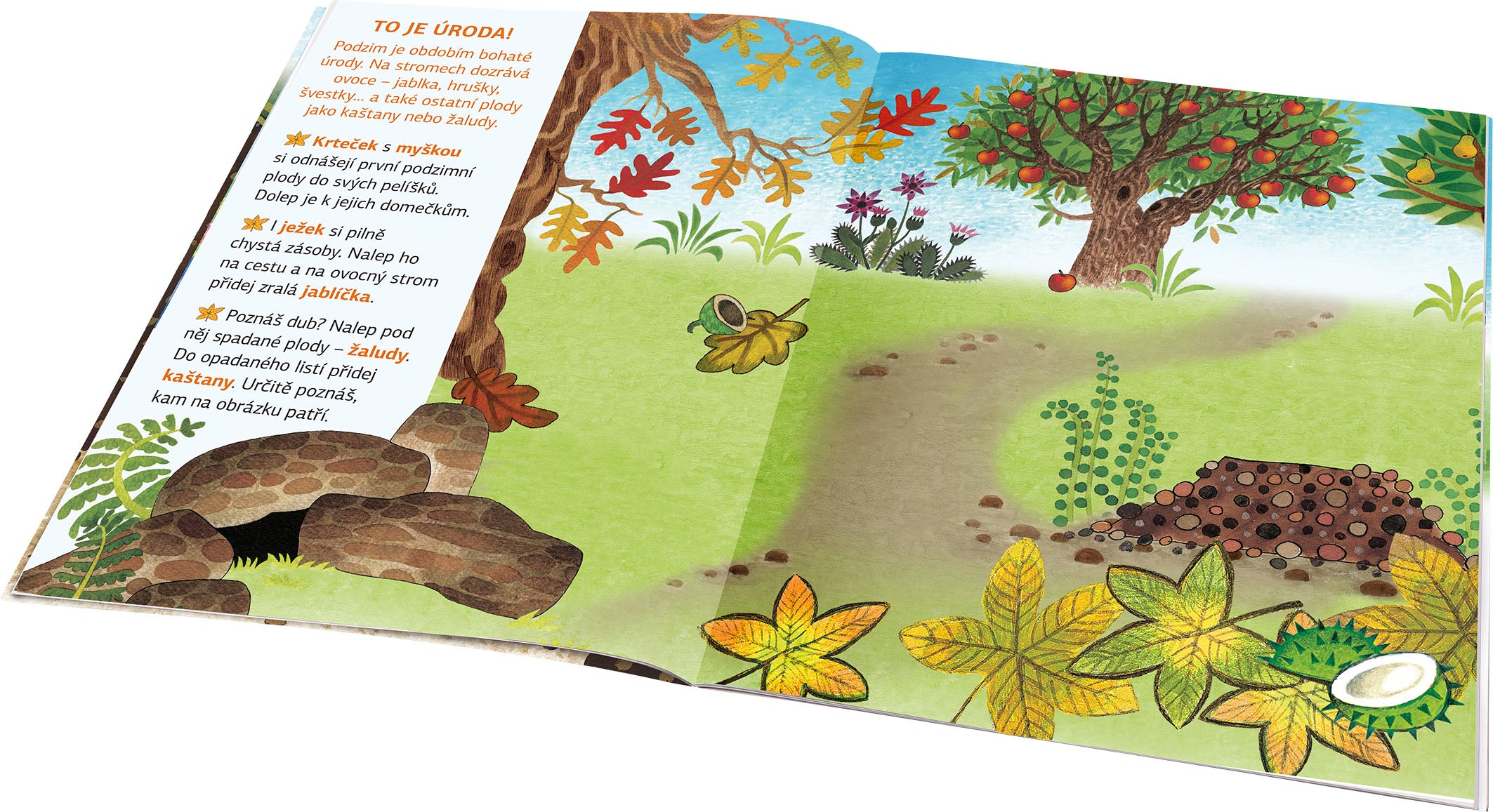 KRTEK a PODZIM  ─ Kniha samolepek