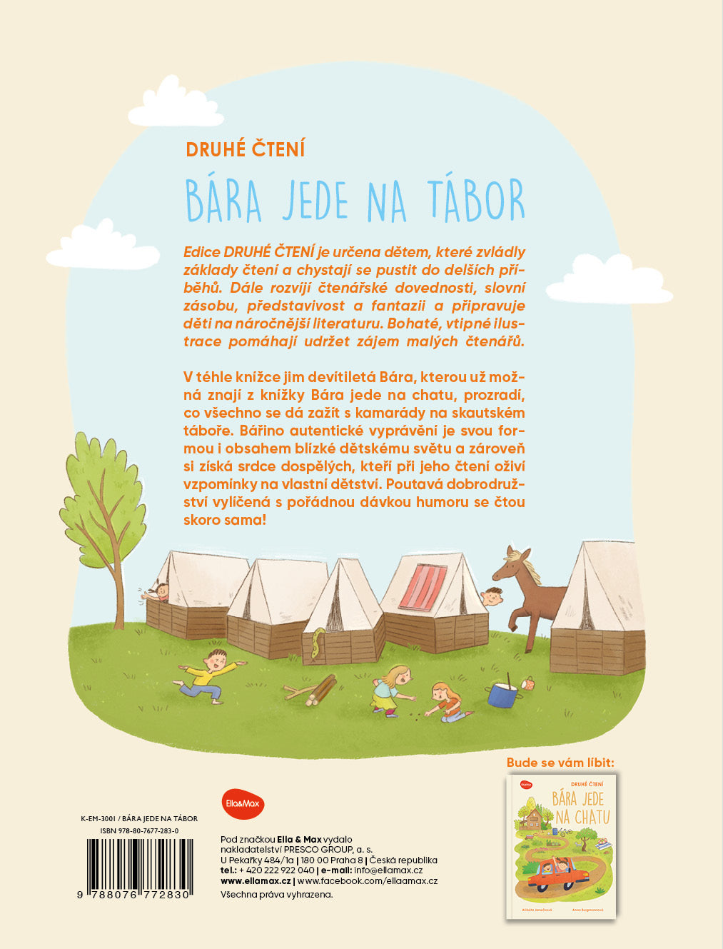 Druhé čtení  – BÁRA JEDE NA TÁBOR