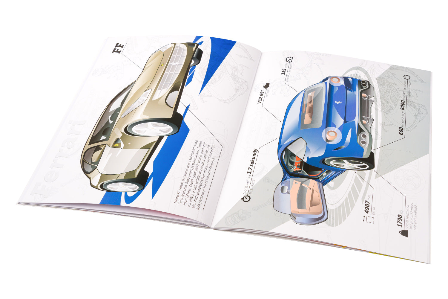 FERRARI, silniční vozy – Kniha samolepek