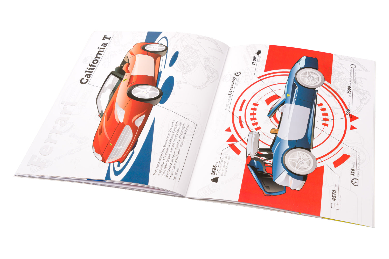 FERRARI, silniční vozy – Kniha samolepek