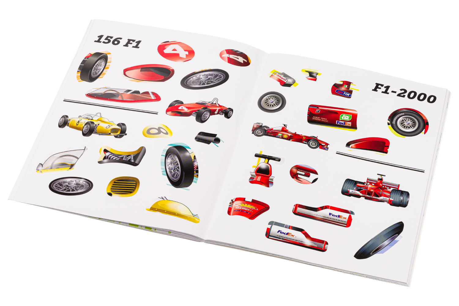 FERRARI, vozy Scuderie – Kniha samolepek