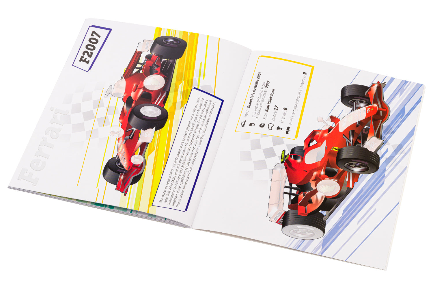 FERRARI, vozy Scuderie – Kniha samolepek