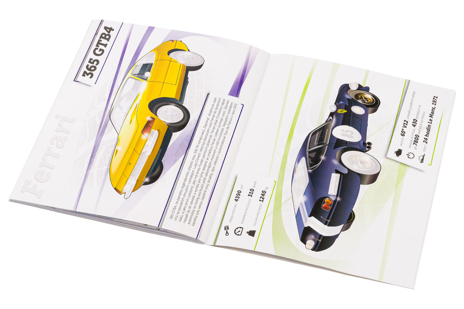 FERRARI, sportovní vozy – Kniha samolepek