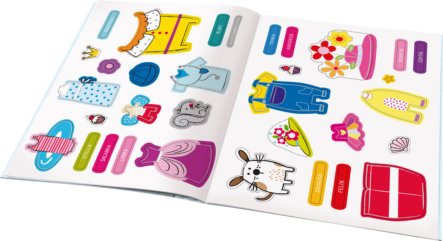 Šaty pre MAČKU MICKU ─ Kniha samolepiek