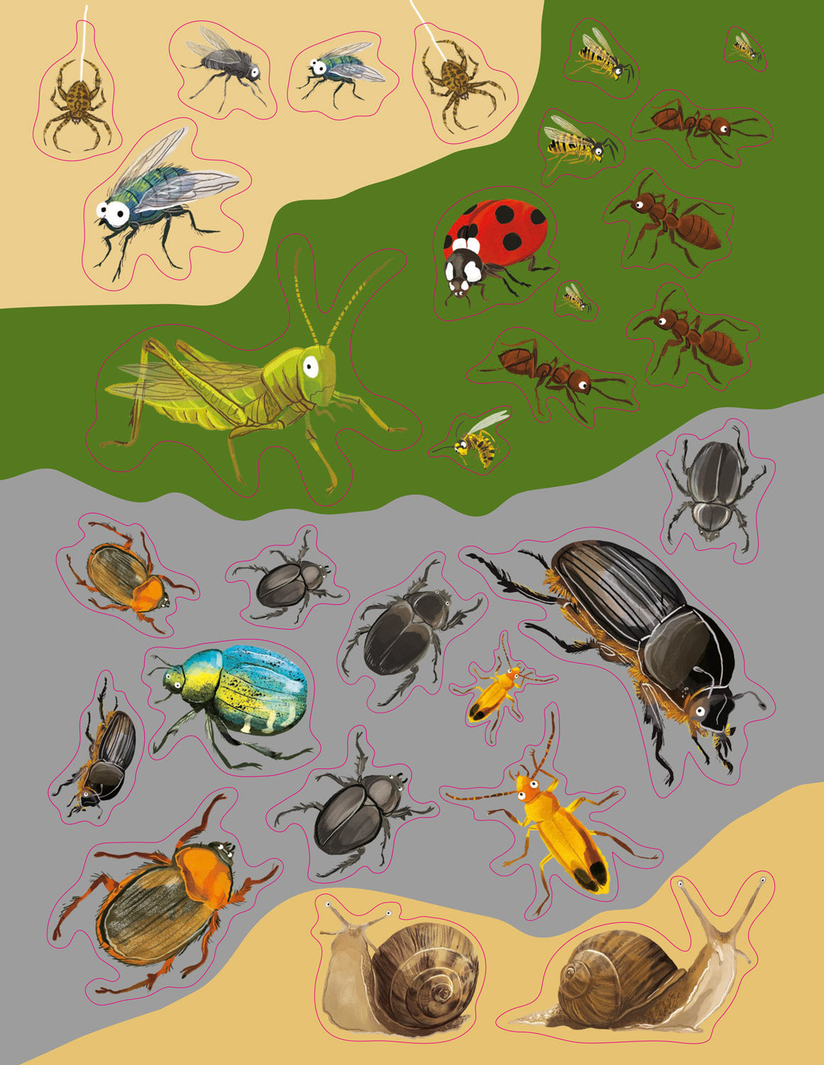 SVET CHROBÁKOV, MOTÝĽOV a ďalších potvoriek – Kniha samolepiek