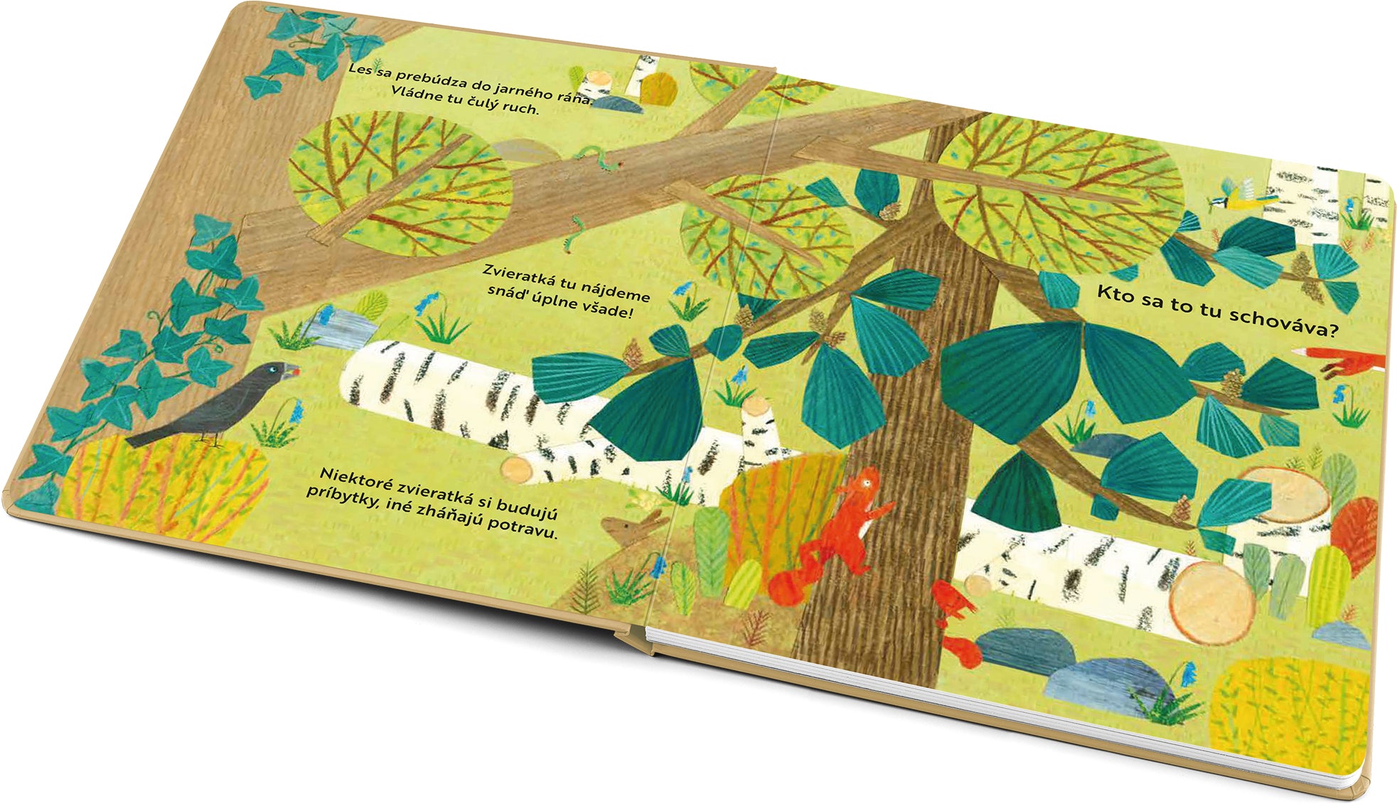 Kto sa to tu schováva? V LESE  – Knižka s odklápacími okienkami