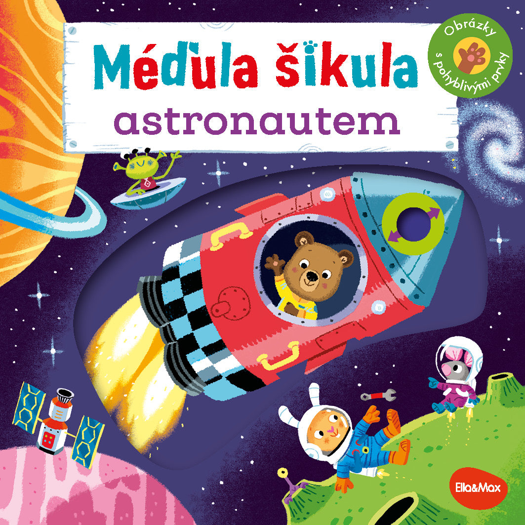 MÉĎULA ŠIKULA ASTRONAUTEM – Obrázky s pohyblivými prvky