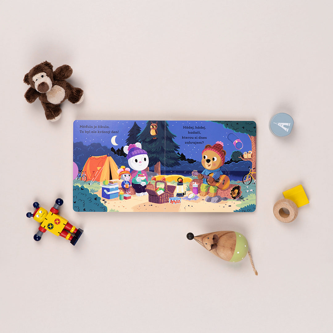 MÉĎULA ŠIKULA TÁBORNÍKEM – Obrázky s pohyblivými prvky