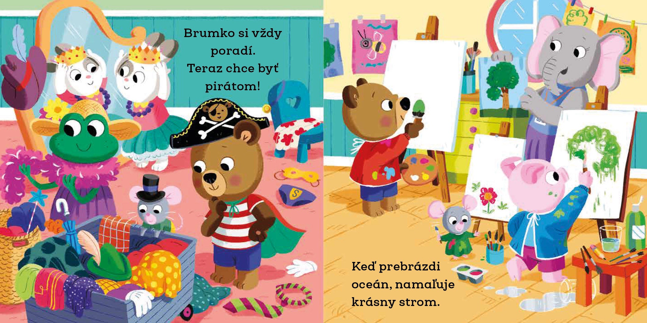 BRUMKO ROZUMKO ŠKÔLKAROM – Obrázky s pohyblivými prvkami