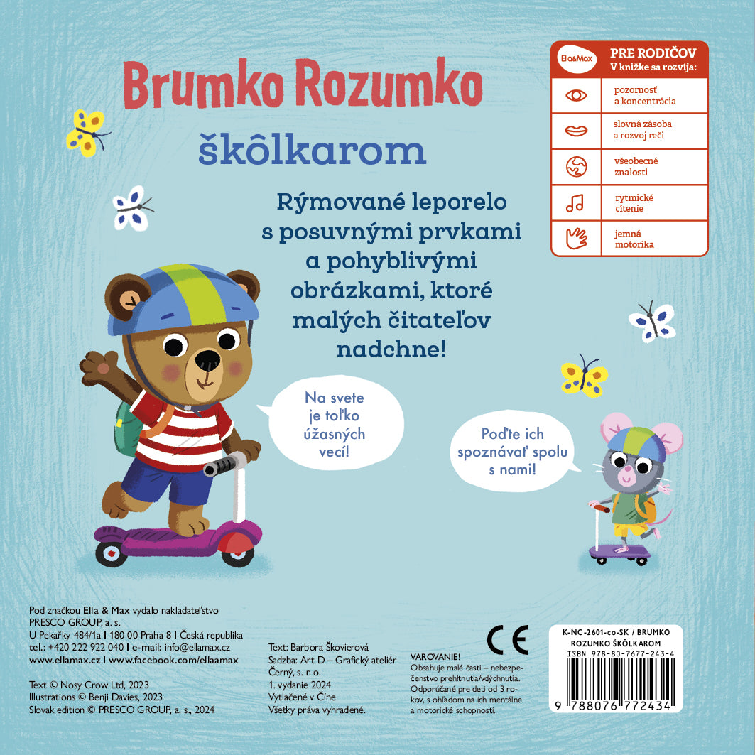 BRUMKO ROZUMKO ŠKÔLKAROM – Obrázky s pohyblivými prvkami