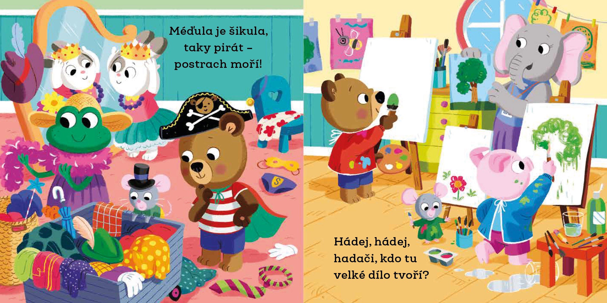 MÉĎULA ŠIKULA ŠKOLÁČKEM – Obrázky s pohyblivými prvky