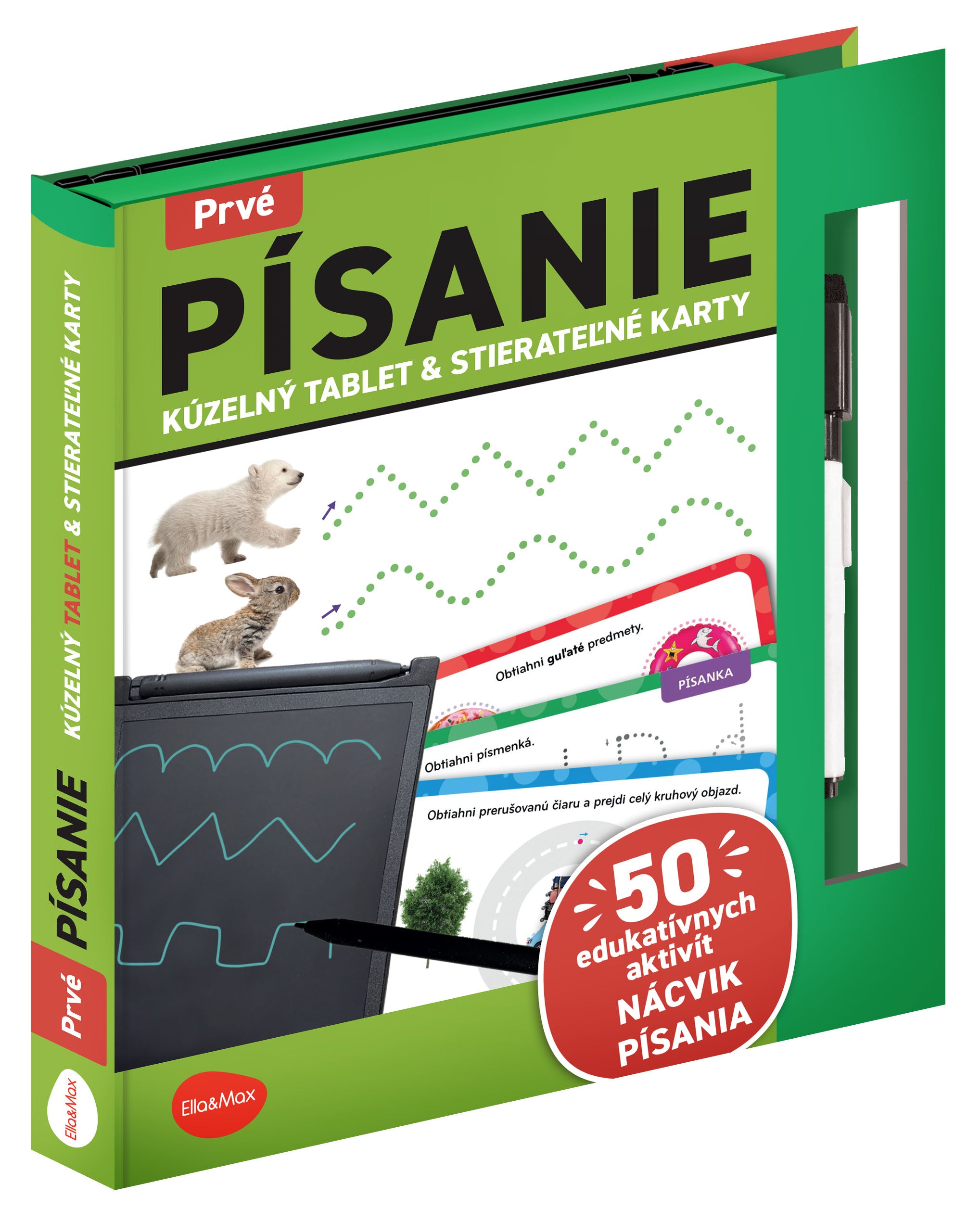 Kúzelný tablet & stierateľné karty –  Prvé PÍSANIE