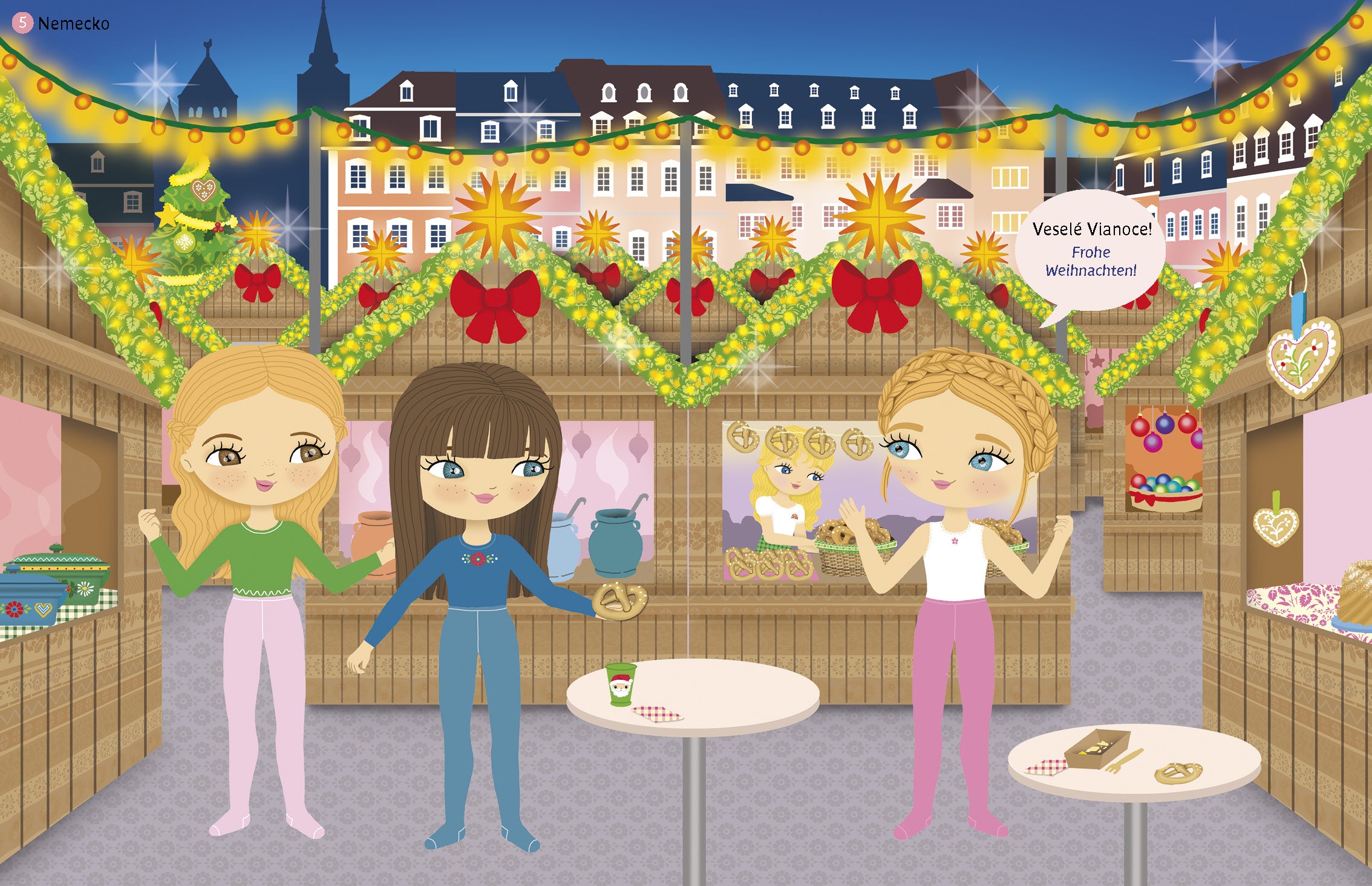 Šaty z celého sveta VIANOCE ─ Kniha samolepiek