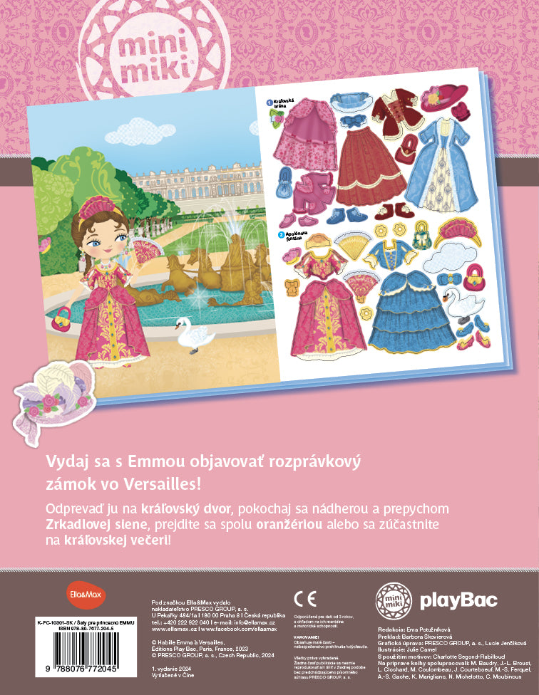 Šaty pre princeznú EMMU ─  Kniha samolepiek