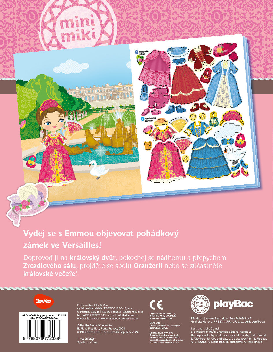 Šaty pro princeznu EMMU – Kniha samolepek
