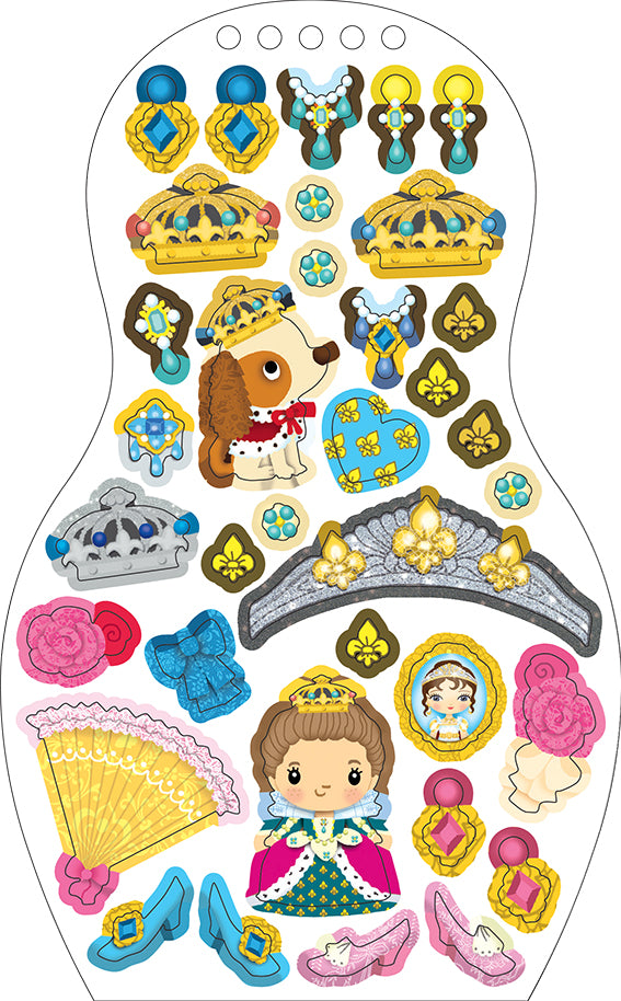 Obliekame  bábiky PRINCEZNÁ EMMA – Maľovanky