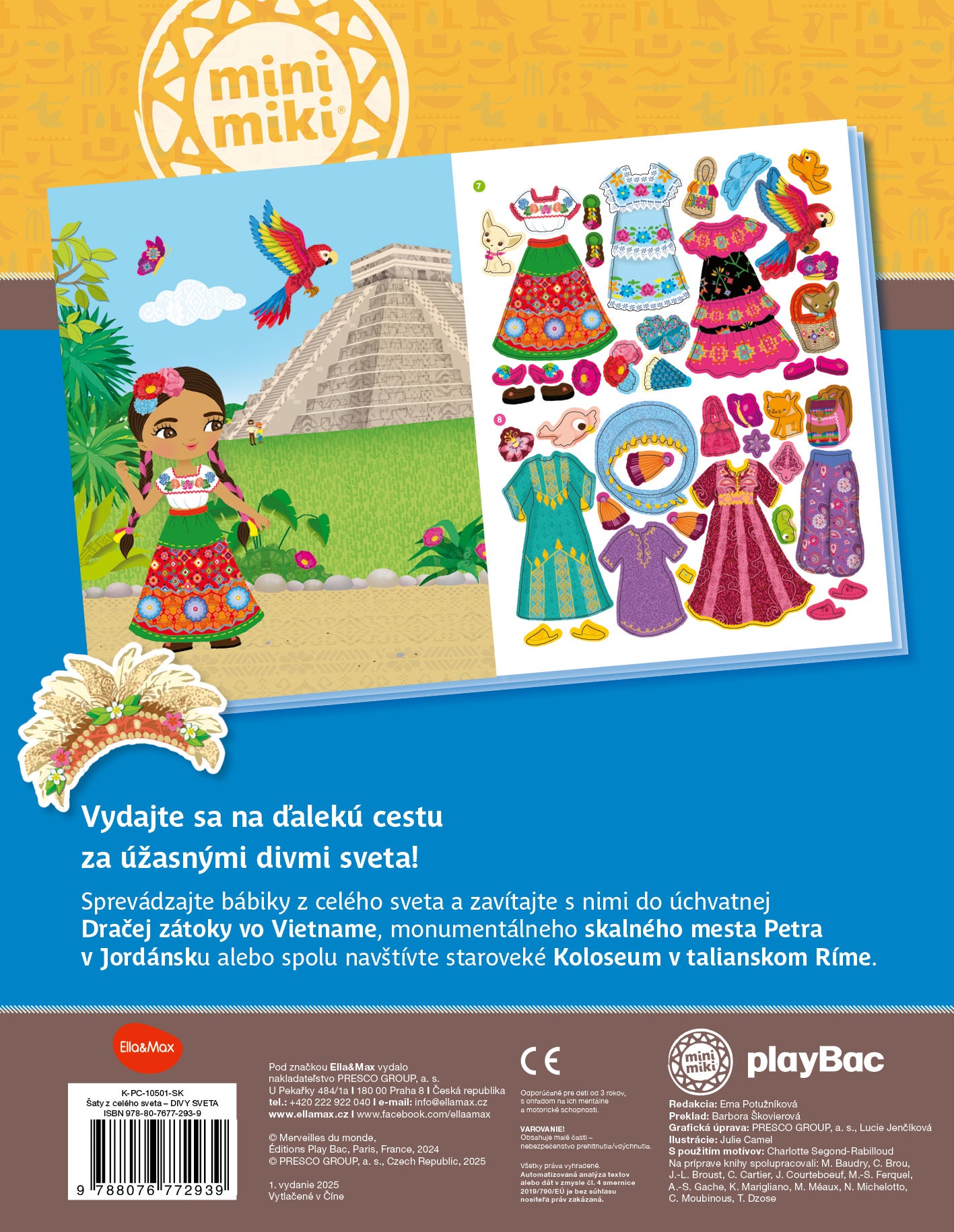 Šaty z celého sveta DIVY SVETA – Kniha samolepiek