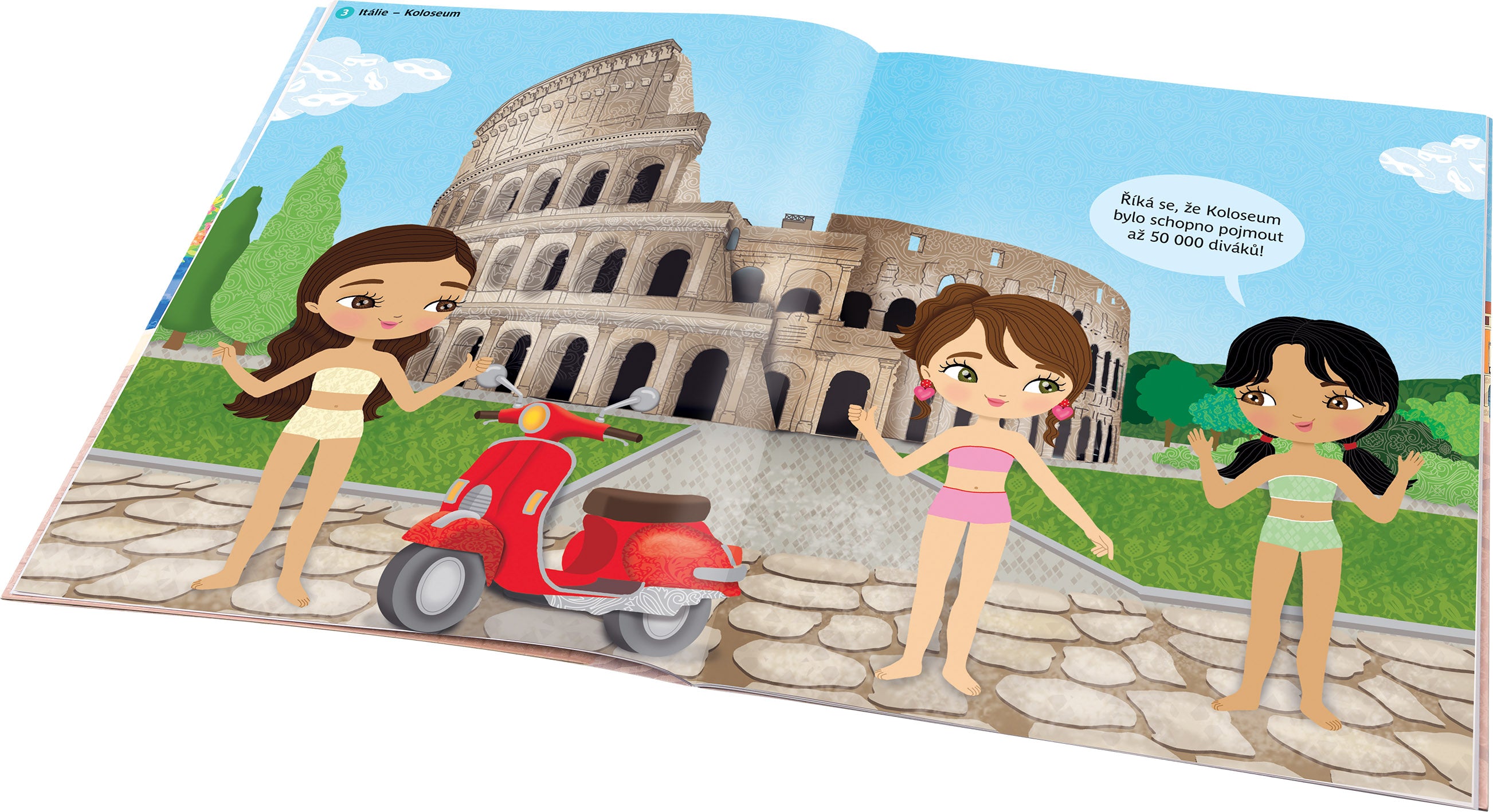 Šaty z celého světa DIVY SVĚTA – Kniha samolepek