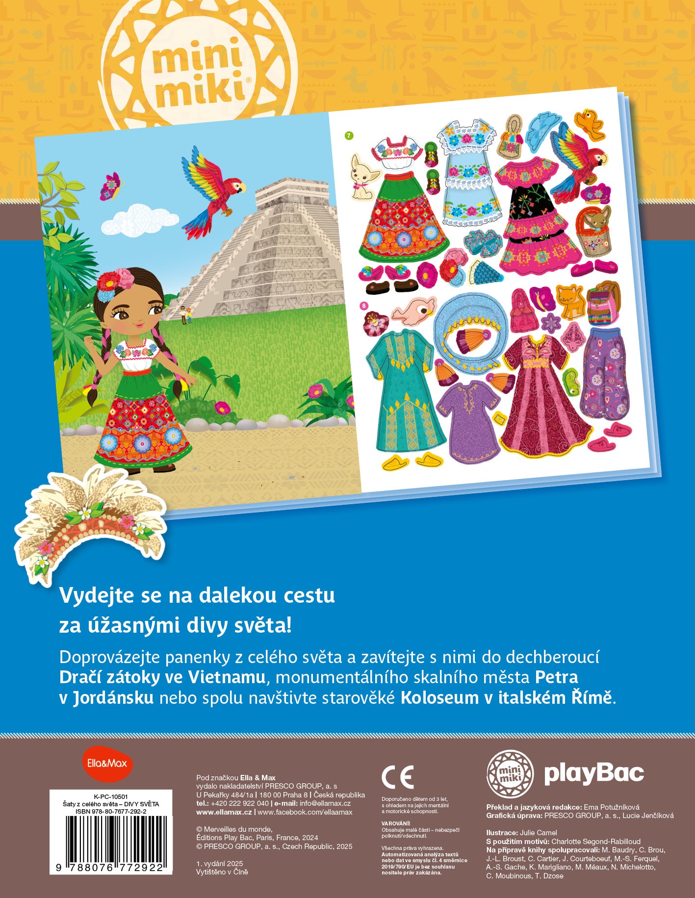 Šaty z celého světa DIVY SVĚTA – Kniha samolepek