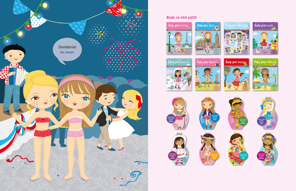 Šaty pre EMMU – Kniha samolepiek     