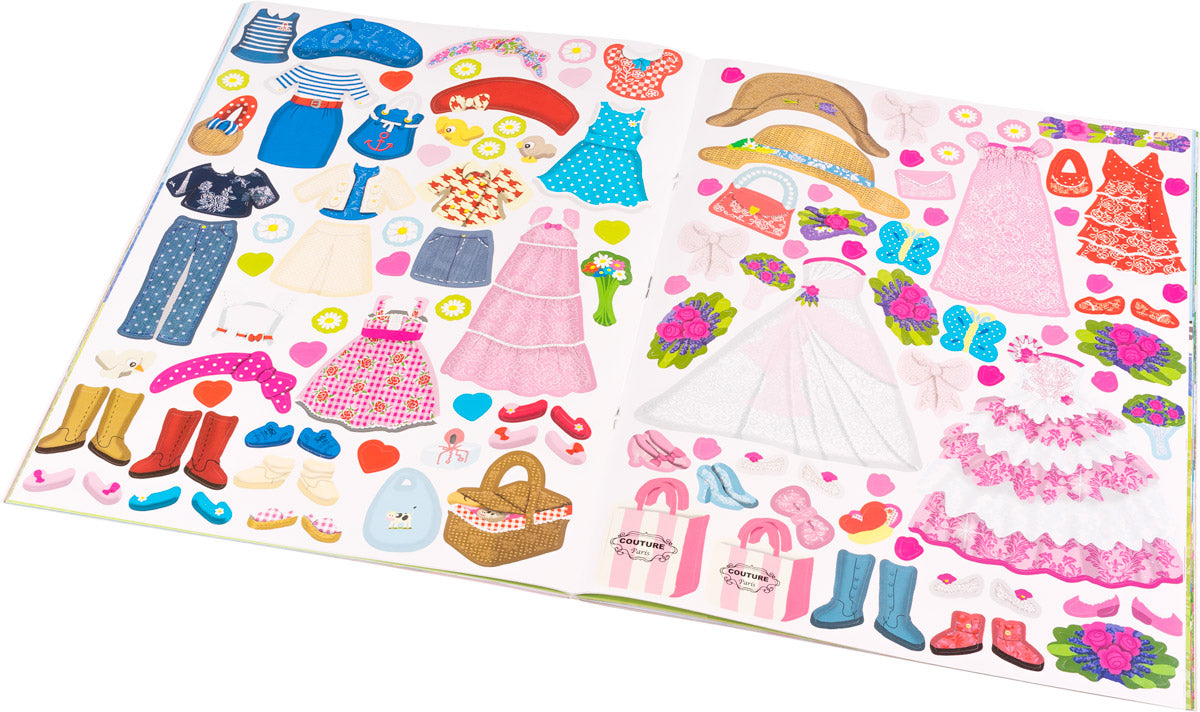 Šaty pro EMMU - kniha samolepek