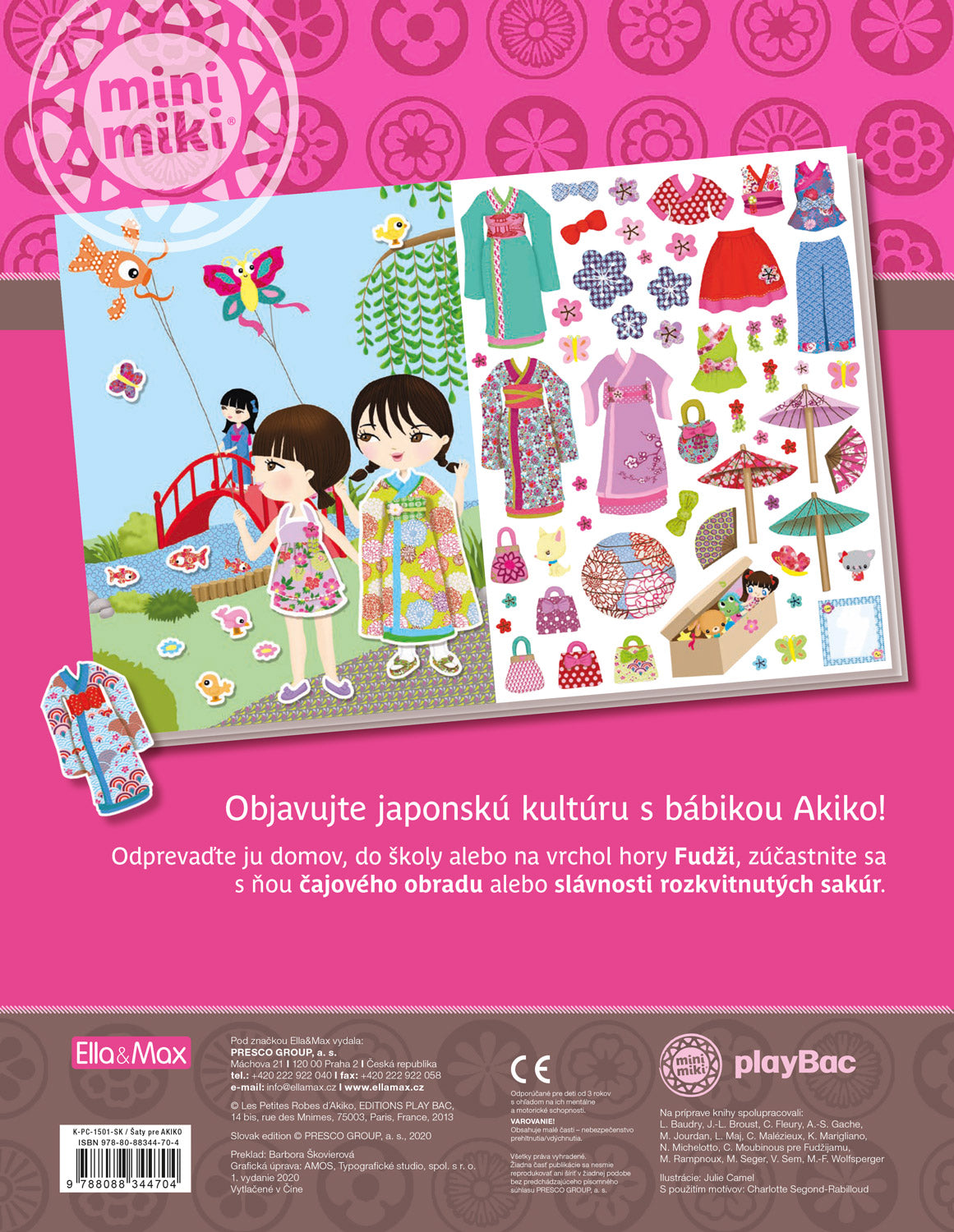 Šaty pre AKIKO ─ Kniha samolepiek