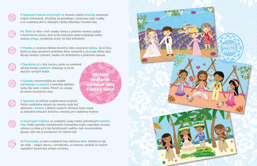 Šaty pre NEVESTY – Kniha samolepiek