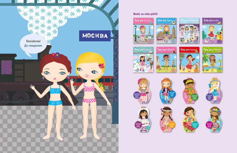 Šaty pre LENU – Kniha samolepiek 