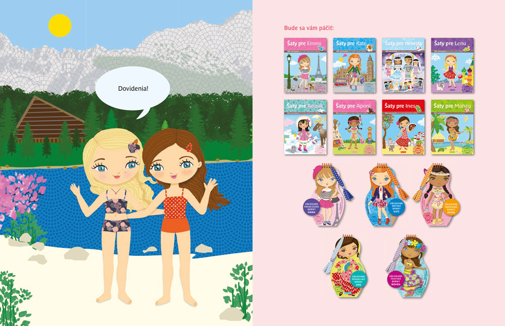 Šaty pre ZUZKU – Kniha samolepiek