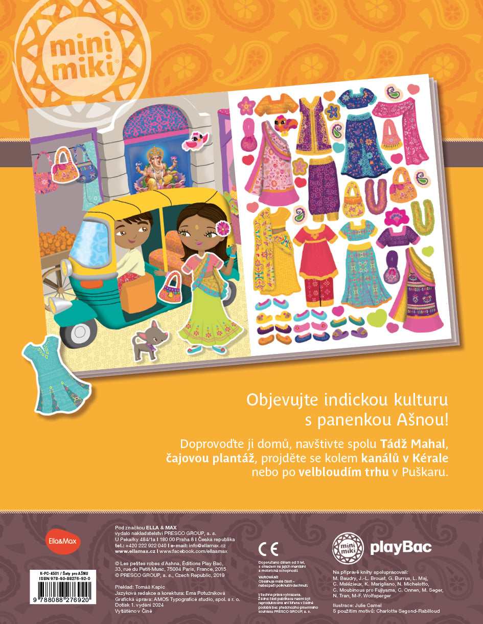 Šaty pro AŠNU – Kniha samolepek