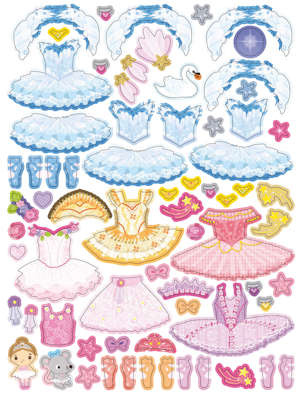 Šaty pre baletku EMMU – Kniha samolepiek