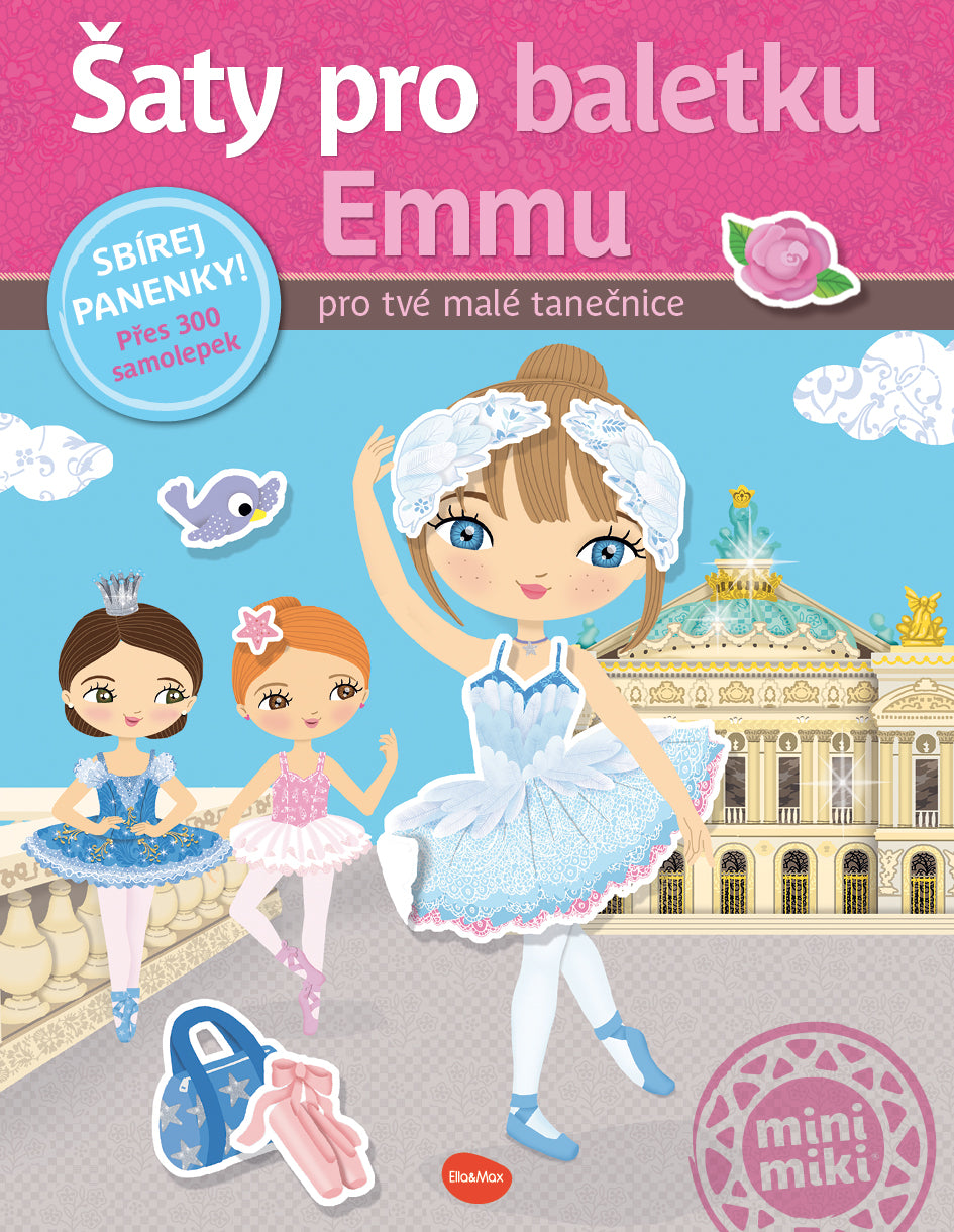 Šaty pro baletku EMMU – Kniha samolepek