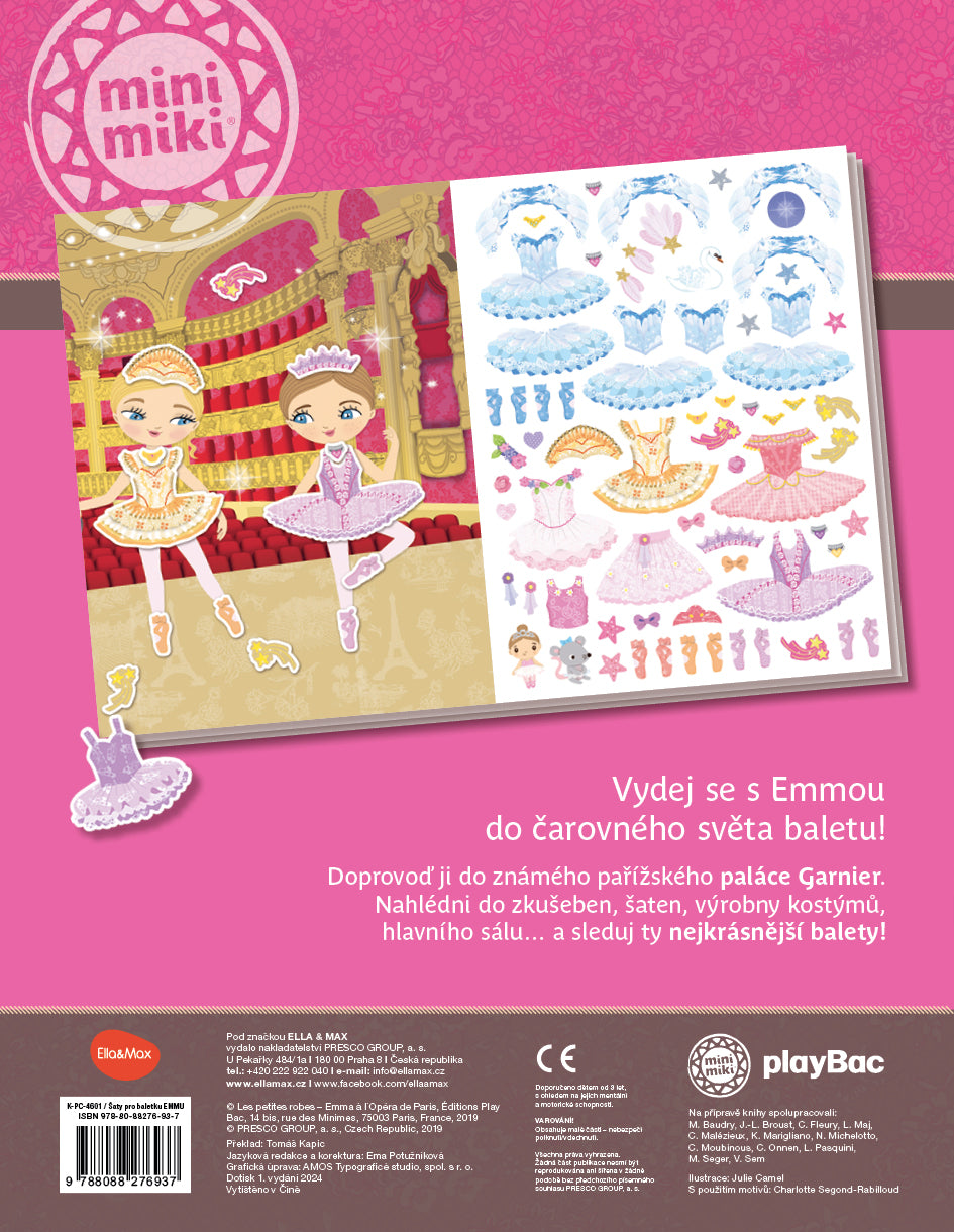 Šaty pro baletku EMMU – Kniha samolepek