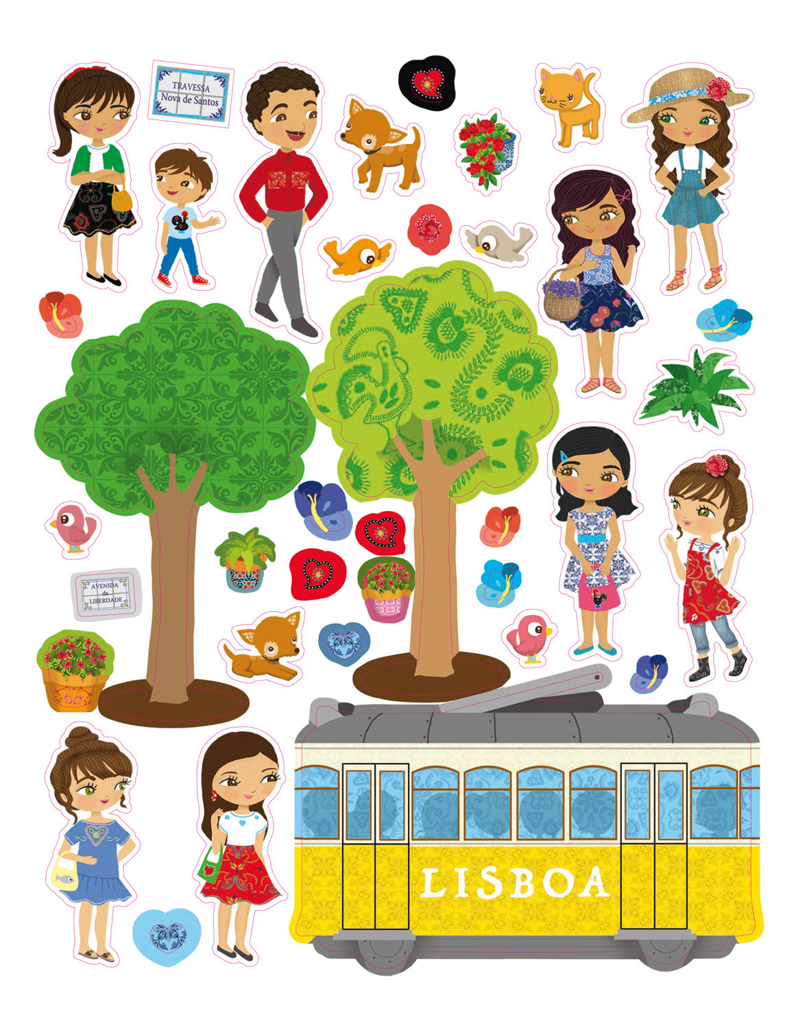 ROSA & LISABON – Mesto plné samolepiek