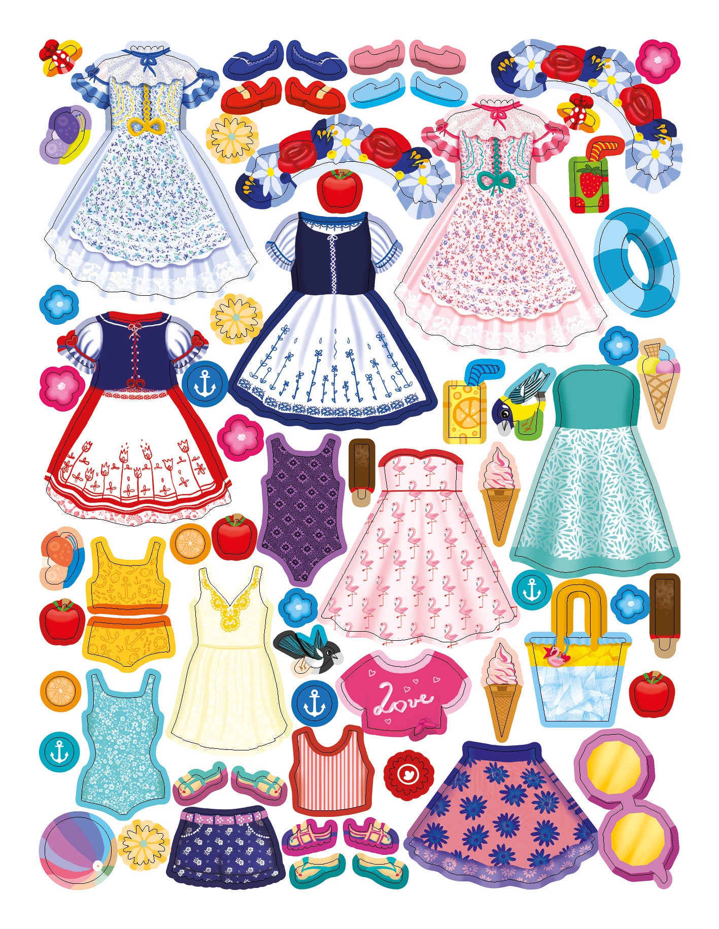 Šaty pre TEREZKU ─ Kniha samolepiek