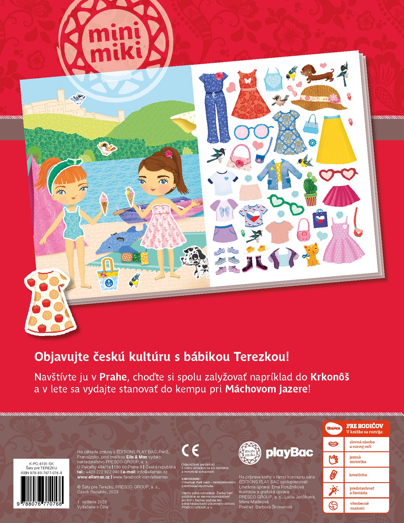 Šaty pre TEREZKU ─ Kniha samolepiek