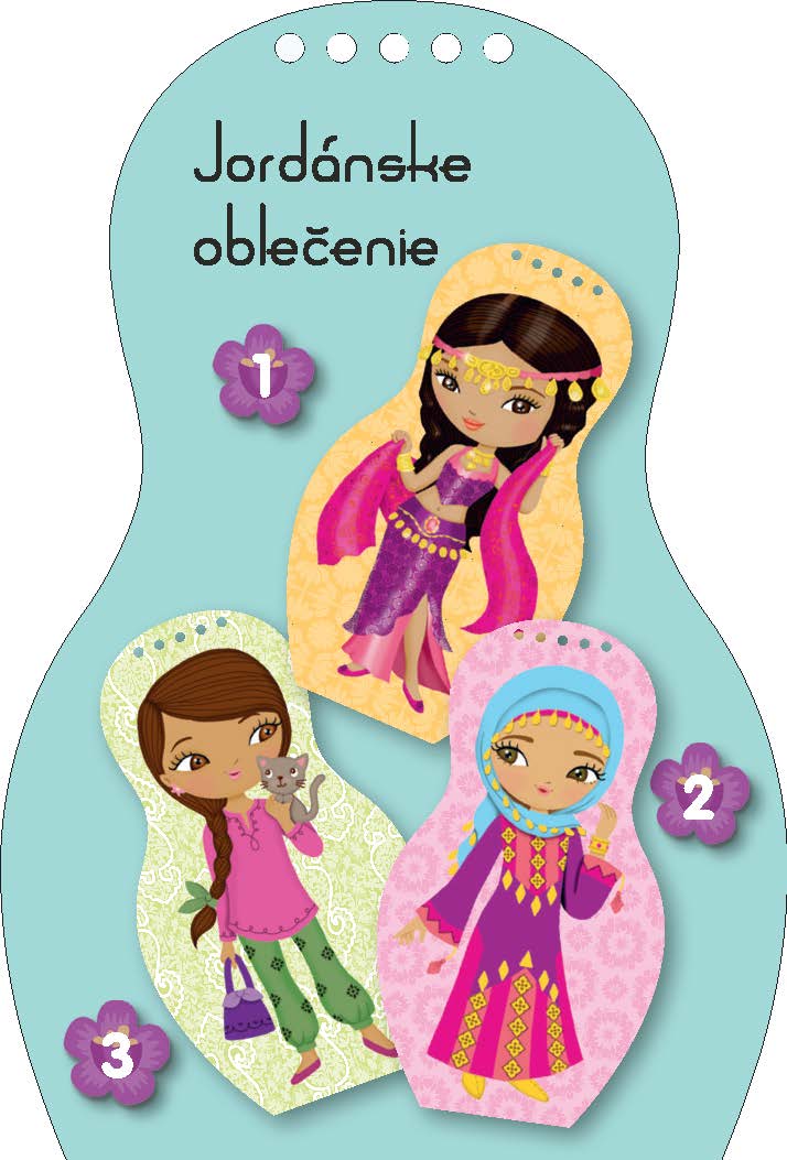 Obliekame jordánske bábiky ZEINA – Maľovanky