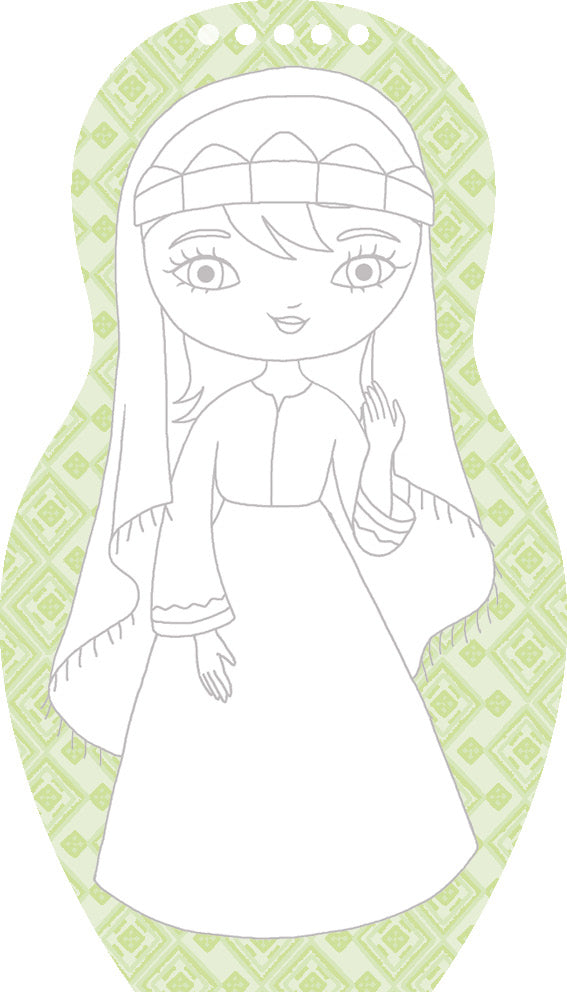 Obliekame marocké bábiky LOUNA – Maľovanky