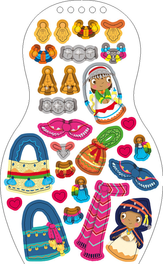 Obliekame marocké bábiky LOUNA – Maľovanky