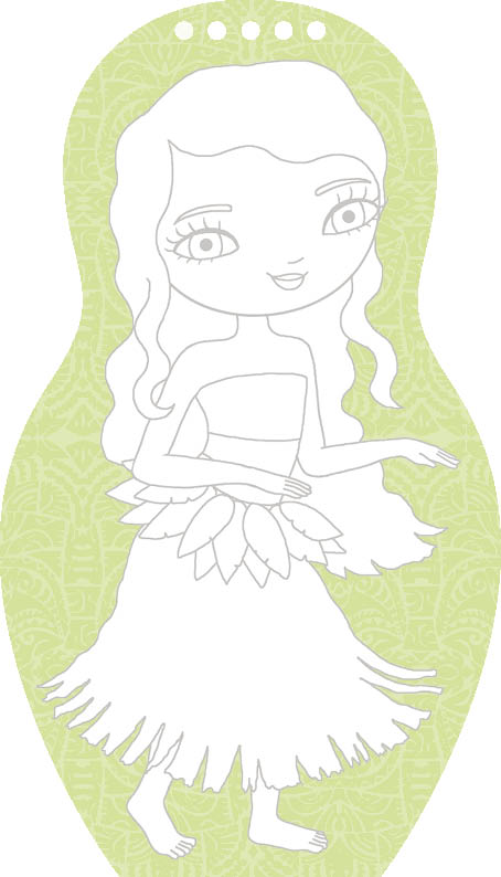 Obliekame TANEČNICE z celého sveta  – Maľovanky